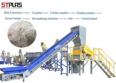 CE SGS Ldpe Recycling Machine PP Woven Bags Crushing Washing Recycling Plant