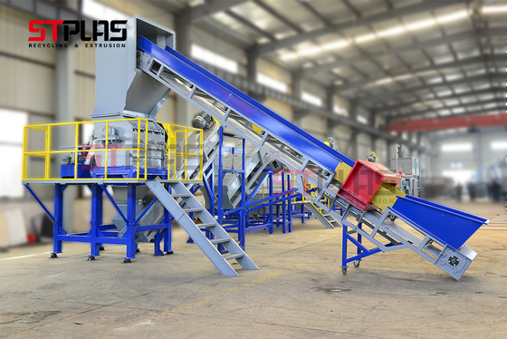 Резец 1000kg/H полиэтиленовой пленки PE LDPE машины Compactor пластиковый повторно используя